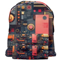 Tech Technology Pattern Giant Full Print Backpack