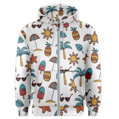 Summer Pineapple Fruit Tropical Men s Zipper Hoodie