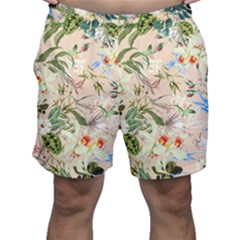 Textile Fabric Tropical Men s Shorts by Paksenen