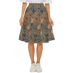 Seamless Pattern Patterns Leaves Vintage Classic Short Skirt by Paksenen