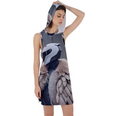 Digital Rebel 6 Racer Back Hoodie Dress