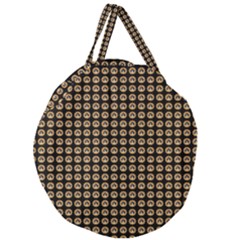 Olimedblk Giant Round Zipper Tote