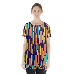 Illustration Abstract Line Skirt Hem Sports Top