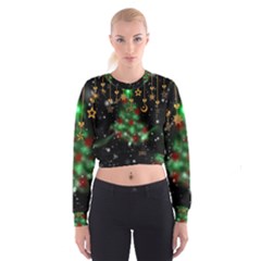 Christmas Star Jewellery Cropped Sweatshirt by anzea