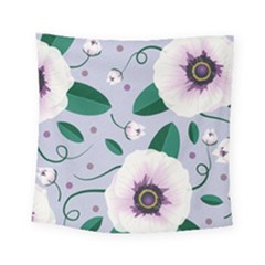 Flowers Petals Blossom Flora Square Tapestry (small)