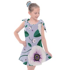 Flowers Petals Blossom Flora Kids  Tie Up Tunic Dress