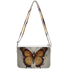 Butterflies Of Motivation Double Gusset Crossbody Bag by customfabrics