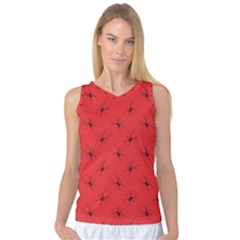 Spiders Pattern Seamless Arachnids Women s Basketball Tank Top