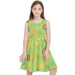 Art Fruits Pattern Kids  Skater Dress