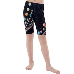 Ballons Night Party Kids  Mid Length Swim Shorts by kyorashop23