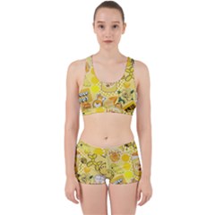 Marillo Pastel Zkt, Aesthetic, Stickers, Yellow Work It Out Gym Set by kyorashop23