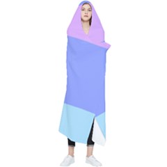 Pastel Colour, Blue, Lilac, Orange, Pastel, Pink, Romance Wearable Blanket by kyorashop23