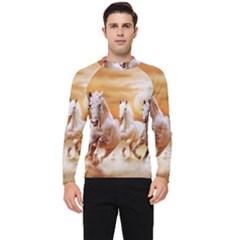 Seven Horses, Sun Men s Long Sleeve Rash Guard