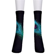 Shree Krishna, Feather, Lord, Rainbows Crew Socks