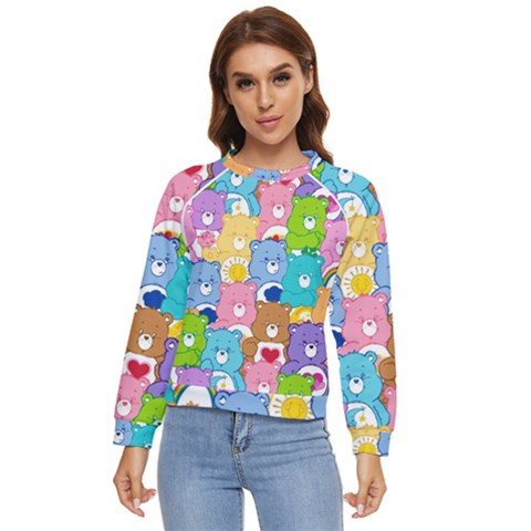 Care Bears, Adorable, Art Women s Long Sleeve Raglan T-shirt by kyorashop23