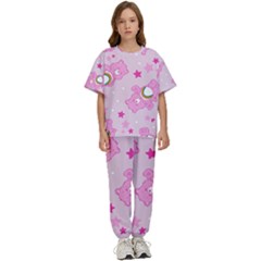 Cheer Bear Pink, Care, Care Bears, Cartoon Kids  T-shirt And Pants Sports Set by kyorashop23