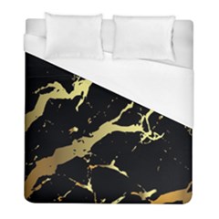 Marble Black, Kiss, Gold, Pretty Duvet Cover (full/ Double Size)