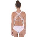 Pink Marble, Gold, Marble, Pattern, Pink, Rose Criss Cross Bikini Set View2