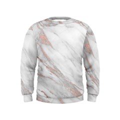 Rose Gold Marble, Rose Gold, Kids  Sweatshirt