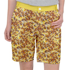 Whimsy Chickens Pattern (ai) Women s Pocket Shorts by dflcprintsclothing