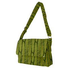 Fern Texture Nature Leaves Full Print Messenger Bag (m) by Posterlux