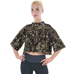 Camouflage Army Survival Uniform Mock Neck T-shirt by Posterlux