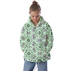 Texture Dots Pattern Kids  Oversized Hoodie