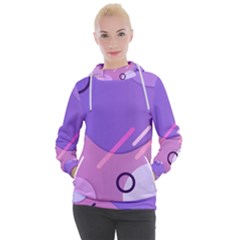 Colorful Labstract Wallpaper Theme Women s Hooded Pullover