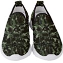 Hunting Motif Camouflage Pattern Print Bk Kids  Slip On Sneakers View1