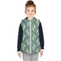 Texture Triangle Kids  Hooded Puffer Vest View1