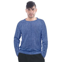 Blue Denim Men s Long Sleeve Raglan T-shirt