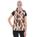 Giraffe Skin Texture Women s Button Up Vest View1