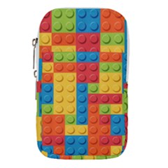 Lego Bricks, Colorful Dots Background Waist Pouch (large)