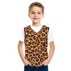 Leopard Skin Texture Macro, Brown Kids  Basketball Tank Top by kyorashop23