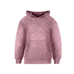 Pink Fabric Texture, Knitted Pink Texture, Kids  Pullover Hoodie