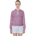 Pink Fabric Texture, Knitted Pink Texture, Women s Tie Up Sweat View1