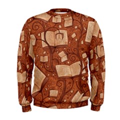 Retro Education Texture, Creative Education Background Men s Sweatshirt