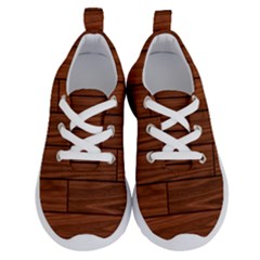 Seamless Wooden Planks Brown Wooden Background Running Shoes