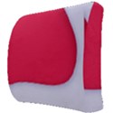 White Red Ripples Back Support Cushion View3