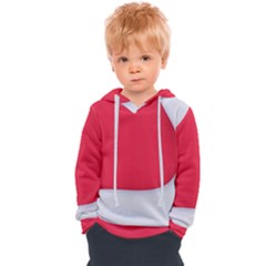 White Red Ripples Kids  Overhead Hoodie