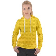 Yellow Lego Texture, Macro, Yellow Dots Background Women s Overhead Hoodie by kyorashop23