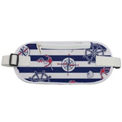 Seamless Marine Pattern Rounded Waist Pouch by Ket1n9