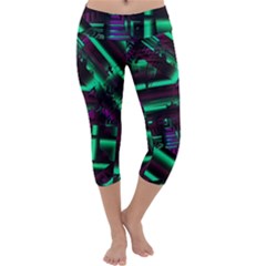 Beamed Capri Yoga Leggings by MRNStudios