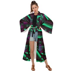 Beamed Maxi Kimono by MRNStudios