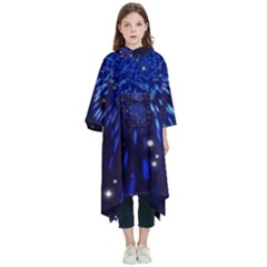 Star Universe Space Starry Sky Kids  Hooded Rain Ponchos by anzea