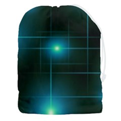 Light Shining Lighting Blue Night Drawstring Pouch (3xl) by anzea