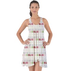 Wine Glass Pattern Show Some Back Chiffon Dress