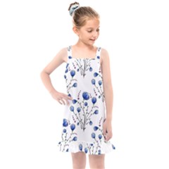 Flowers Seamless Pattern Victorian Kids  Overall Dress