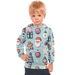 Christmas Decoration Angel Kids  Hooded Pullover by Apen