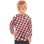 Christmas Star Red Green Kids  Hooded Pullover